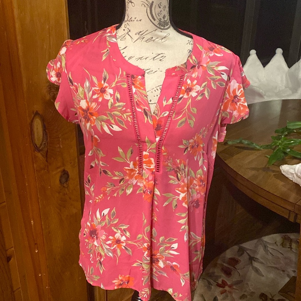 Pretty Pink Floral Top